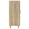 vidaXL Komoda sonoma hrast 69,5x34x90 cm konstruiran les