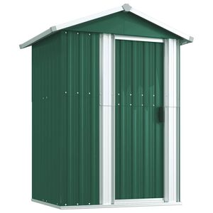 vidaXL Vrtna lopa zelena 126x97,5x177 cm pocinkano jeklo