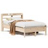 vidaXL Posteljni okvir brez vzmetnice 90x190 cm trdna borovina