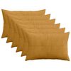 vidaXL Prevleka za blazino 6 pcs ALMELO Rumena 50 x 80 cm korduroy