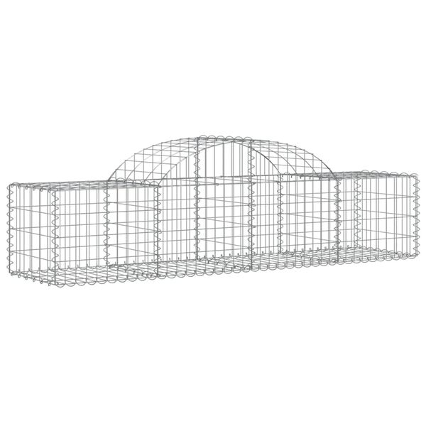 vidaXL Obokane gabion košare 2 kosi 200x50x40/60 cm pocinkano železo