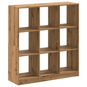 vidaXL Knjižna omara artisan hrast 102x32x108 cm inženirski les