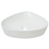 vidaXL Umivalnik Trikoten Bela Keramika 50,5x41x12 cm