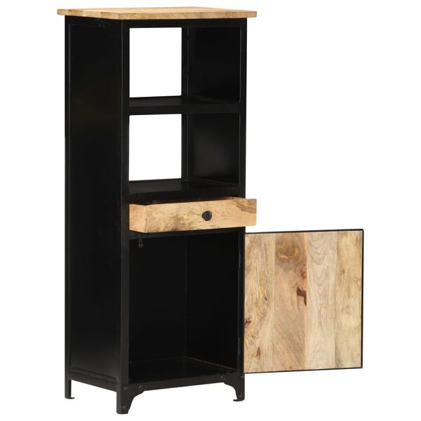 vidaXL Visoka omarica 45x32x110 cm trden mangov les