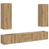 vidaXL 5 kosov stenske TV omarice Artisan Oak Engineered Wood