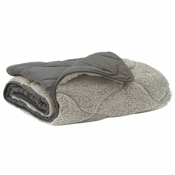 vidaXL Polna celoletna prevleka &Scaron;onerisan Svetlo siva 135 x 200 cm