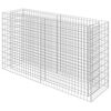 vidaXL Visoka greda gabion pocinkano jeklo 180x50x100 cm