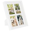vidaXL 3D foto okvirji 3 kosi beli 28x35 cm za 4x(10x15 cm) slike