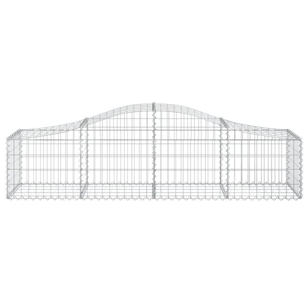 vidaXL Obokane gabion ko&scaron;are 20 kosov 200x50x40/60 cm pocinkano železo