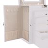 vidaXL Jewellery Box 6-Layer z ogledalom zaklenljiv Bela