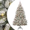 vidaXL Umestno božično drevo 270 cm 300 LED Toplo bela PVC in jeklo