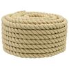 vidaXL Rop za čoln 18 mm 25 m Naravna