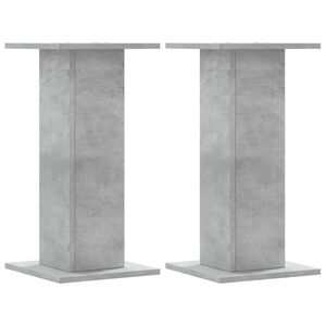 vidaXL Stojalo za zvočnike 2 kosa betonsko sivo 30x30x60 cm inž. les