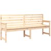 vidaXL Vrtna klop 203,5x48x91,5 cm trdna borovina