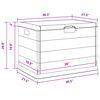 vidaXL Škatla za shranjevanje v vrtu Antracit 77,5 x 54,5 x 53 cm