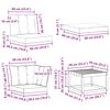 vidaXL Zunanja garnitura za sedenje z blazino 8 pcs Naravna in smetana