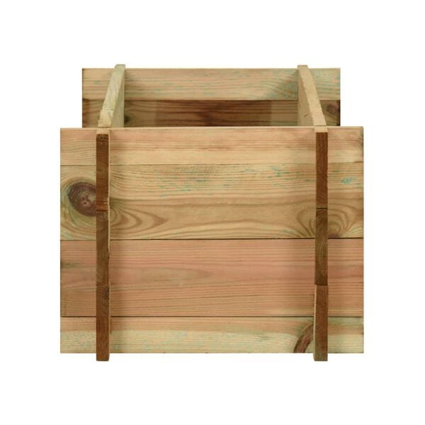 vidaXL Dvignjeno vrtno cvetlično korito impregnirana borovina 80 cm