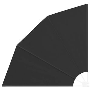 vidaXL Zaslon za zasebnost na balkonu 140 x 140 cm Poliester Črna