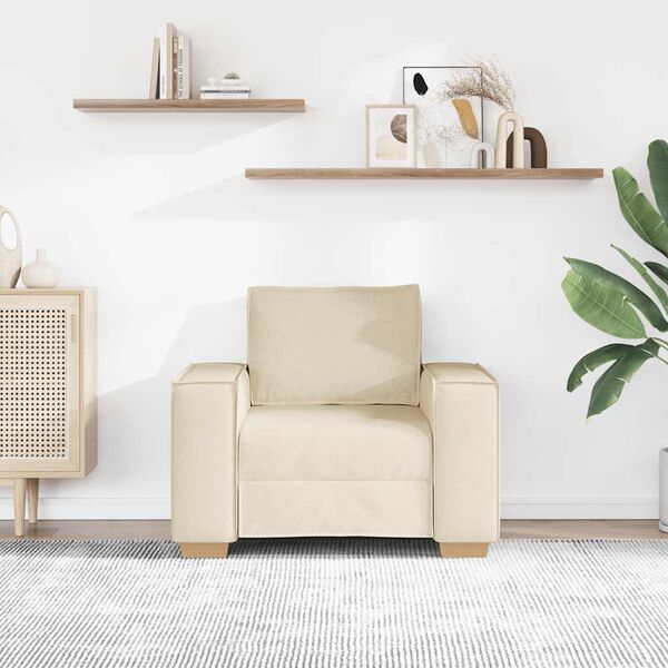 vidaXL Kavč fotelj iz lana 100x78x84 cm