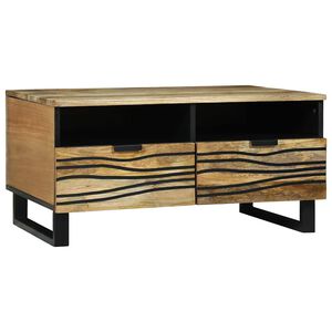 vidaXL Klubska miza Naravna 80 x 54 x 40 cm Inženirski les