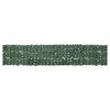 vidaXL Balkonsko platno s temno zelenim listjem 400x75 cm