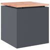 vidaXL Vrtna klop Antracit 40 x 40 x 43 cm Jeklo