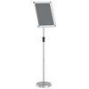 vidaXL Razstave na sejmih srebrna 30 x 25 x 128 cm Aluminij