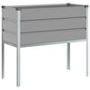 vidaXL Cvetlično korito Svetlo siva 100 x 45 x 90 cm Cinkana jeklena