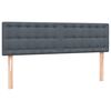 vidaXL Box Spring postelja z vzmetnico Temno siva 140x220 cm Velvet