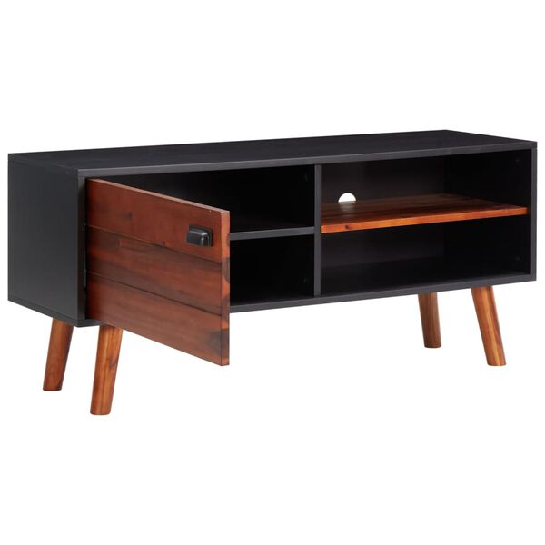 vidaXL TV omarica 110x35x50 cm trden akacijev les in mediapan