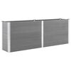vidaXL Visoka greda 250x50x91 cm WPC siva