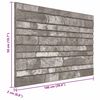 vidaXL Stenske plo&scaron;če 10 pcs Temno siva 100 x 50 cm EPS pena