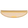 vidaXL Stopniščne preproge 15 kosov 65x21x4 cm sisal polkrožne velike