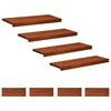 vidaXL Stopnice 8 kos 80 x 25 x 2 cm Rjava Trda bukovina