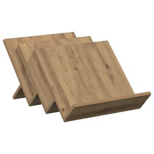 vidaXL Regal za revije Umetni hrast 53 x 40 x 28,5 cm Inženirski les