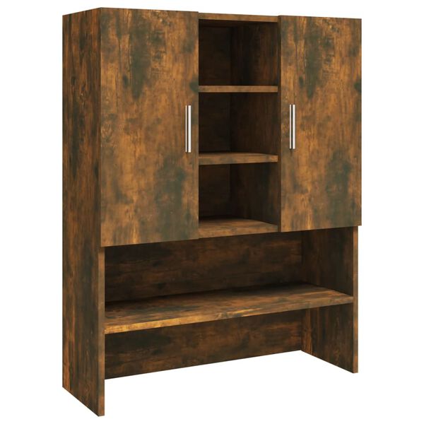 vidaXL Omara za pralni stroj dimljeni hrast 70,5x25,5x90 cm