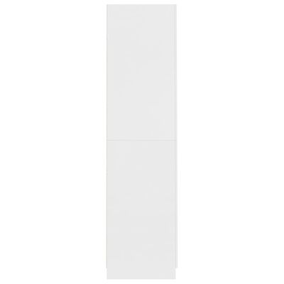 vidaXL Garderobna omara bela 90x52x200 cm iverna plošča