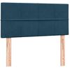 vidaXL Box spring postelja z vzmetnico temno modra 80x210 cm žamet