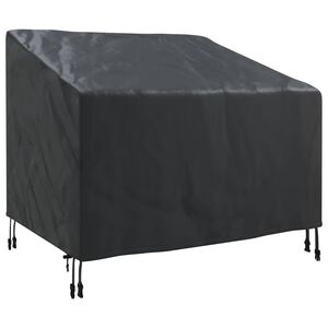 vidaXL Pokrov za vrtn stol Črna 96 x 79 x 74 cm 420D Oxford tkanina