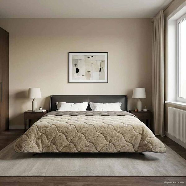 vidaXL Polna celoletna prevleka &Scaron;onerisan Svetlo siva 200 x 240 cm