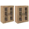vidaXL Ogreti omarice 2 kos artisan hrast 69,5 x 34 x 90 cm