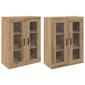 vidaXL Ogreti omarice 2 kos artisan hrast 69,5 x 34 x 90 cm