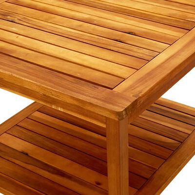 vidaXL Klubska mizica 60x60x45 cm trden akacijev les