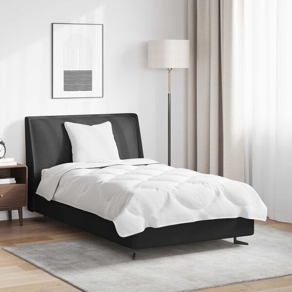 vidaXL Komplet odej z blazino 2 pcs Bela Mikrofibra