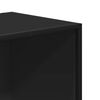 vidaXL Knjižna omara črna 60x35x170,5 cm inženirski les
