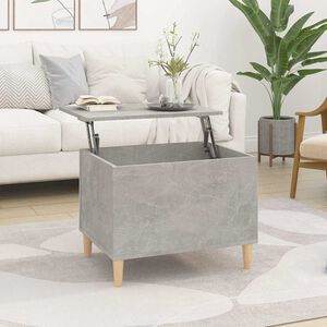 vidaXL Klubska mizica betonsko siva 60x44,5x45 cm inženirski les