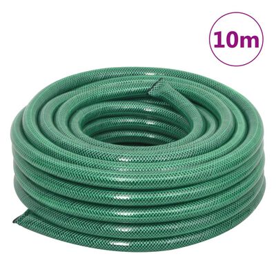vidaXL Vrtna cev zelena 0,9" 10 m PVC
