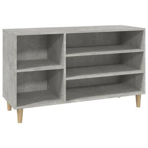 vidaXL Omarica za čevlje betonsko siva 102x36x60 cm inženirski les