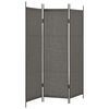 vidaXL Pregradne stene Siva blago