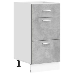 vidaXL Spodnja omarica &ldquo;Lyon&rdquo; Beton Grey 40x46x81,5 cm Inženirski les
